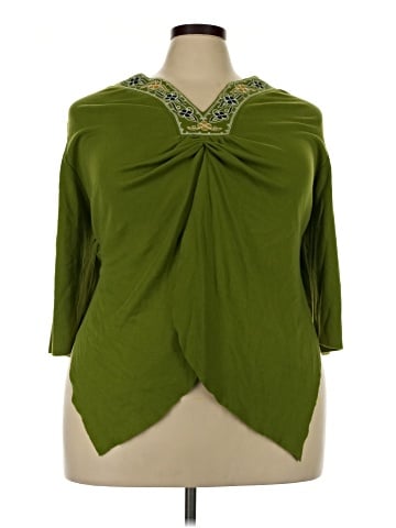 Liz & Me 3/4 Sleeve Blouse (view 1)