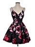 Keepsake Floral Black Cocktail Dress Size S - photo 1