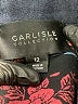 Carlisle 100% Cotton Paisley Blue Jacket Size 12 - photo 6