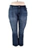 Lee Solid Blue Jeans Size 24W M - photo 1