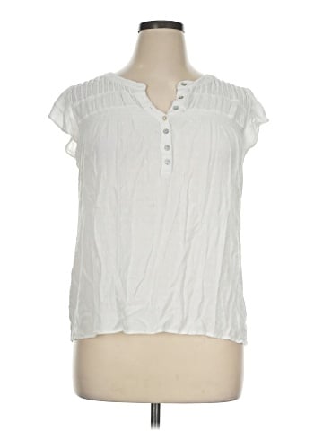 Rose + Olive Short Sleeve Blouse (view 1)