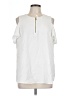 Calvin Klein 100% Polyester Ivory Sleeveless Blouse Size L - photo 1