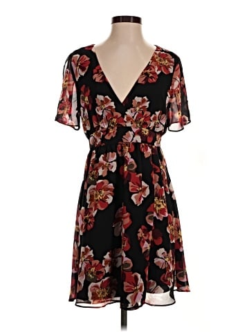 Madewell Tulip-Sleeve Mini Dress in French Rose (view 1)
