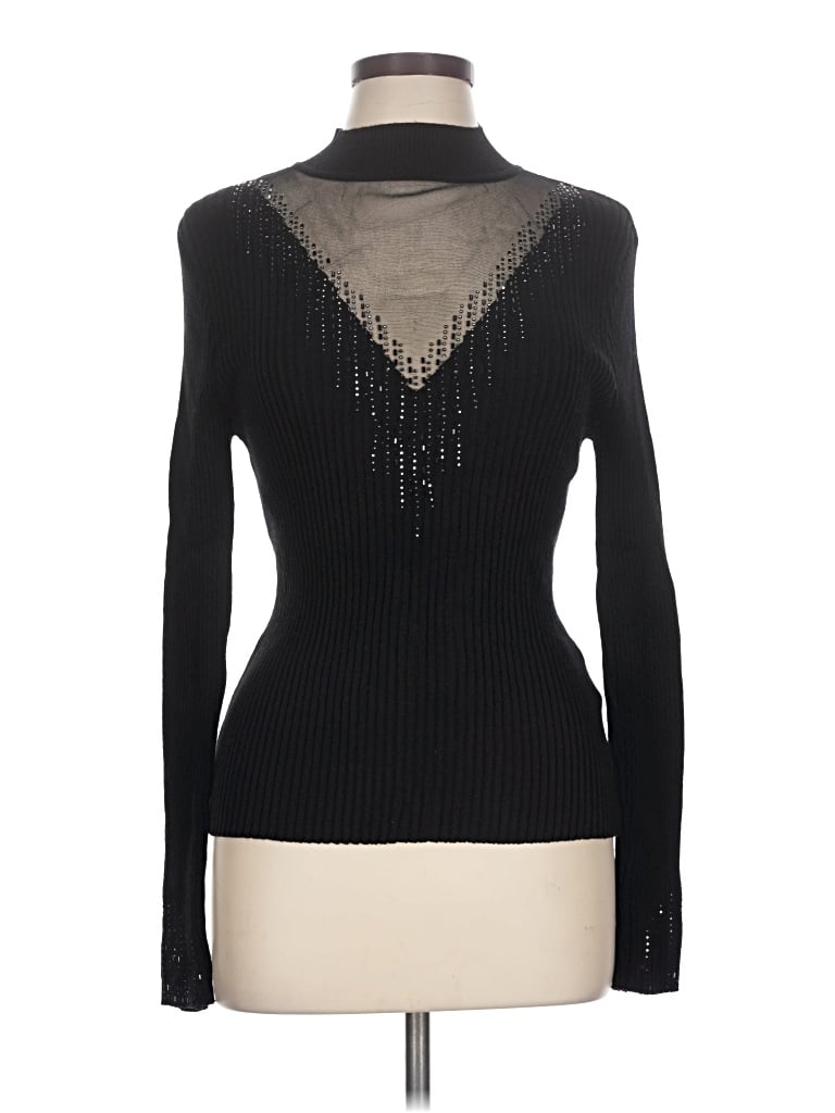 Pre-owned Belldini Turtleneck Sweater In Black