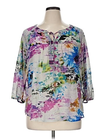 Figueroa & Flower 3/4 Sleeve Blouse (view 1)