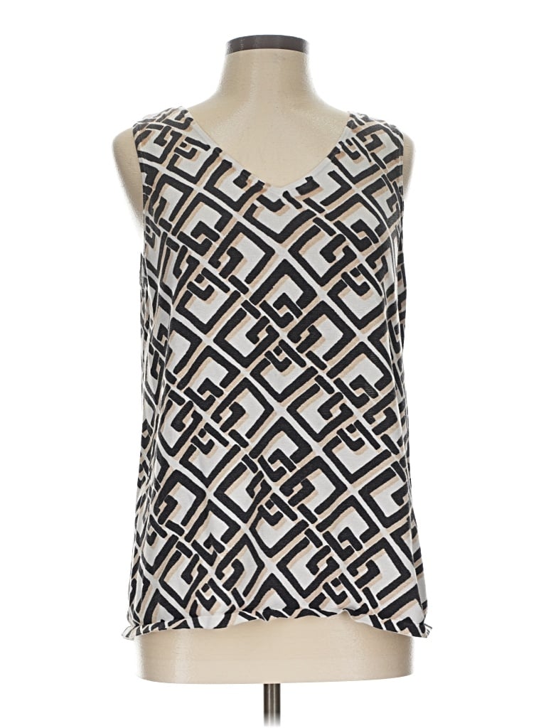Pre-owned Chico's Tank Top Ivory Strapless Neckline Tops