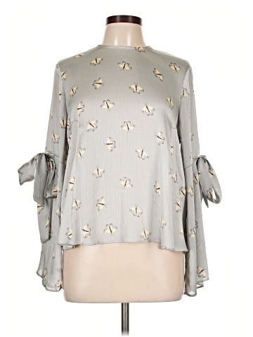 Topshop 3/4 Sleeve Blouse (view 1)
