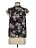 Erdem 100% Polyester Floral Black Short Sleeve Blouse Size 6 - photo 1