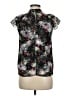 Erdem 100% Polyester Floral Black Short Sleeve Blouse Size 6 - photo 2