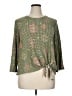 Ruby Rd. Green 3/4 Sleeve Top Size XL (petite) - photo 1