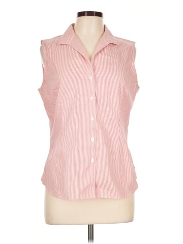 Jones New York Signature Sleeveless Button-Down Shirt (view 1)