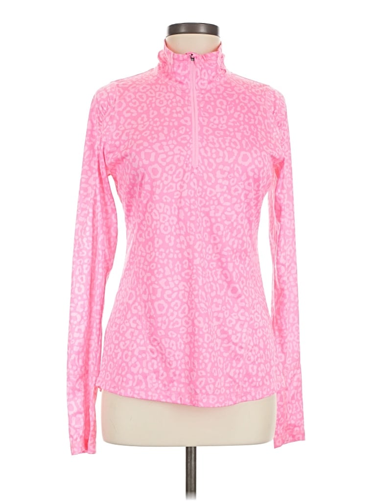 Pre-owned Danskin Now Track Jacket In Pink