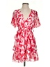 Bibi 100% Polyester Print Red Cocktail Dress Size S - photo 1
