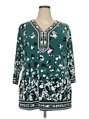 JM Collection 3/4 Sleeve Blouse (view 1)