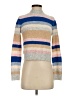 Central Park West Stripes Tan Turtleneck Sweater Size S - photo 1