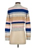 Central Park West Stripes Tan Turtleneck Sweater Size S - photo 2