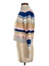 Central Park West Stripes Tan Turtleneck Sweater Size S - photo 5