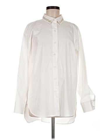 Karl Lagerfeld Paris Long Sleeve Button-Down Shirt (view 1)
