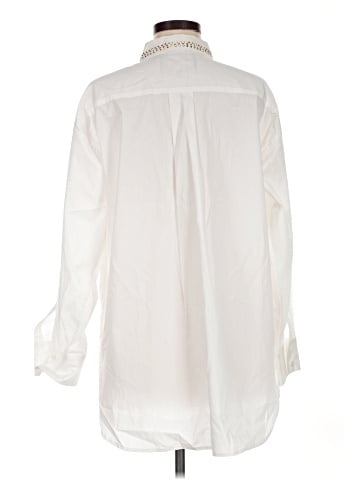 Karl Lagerfeld Paris Long Sleeve Button-Down Shirt (view 2)