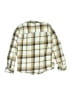Weatherproof 100% Cotton Plaid Tan Long Sleeve Button-Down Shirt Size 8 - photo 2