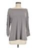 Susan Graver Gray 3/4 Sleeve Top Size M - photo 1