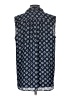 Ann Taylor 100% Polyester Blue Sleeveless Blouse Size L - photo 2