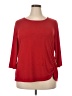 Croft & Barrow Red 3/4 Sleeve Top Size XXL - photo 1