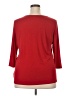 Croft & Barrow Red 3/4 Sleeve Top Size XXL - photo 2