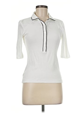 Ann Taylor LOFT Short Sleeve Polo (view 1)