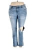 Torrid Color Block Blue Jeans Size 20 - photo 1