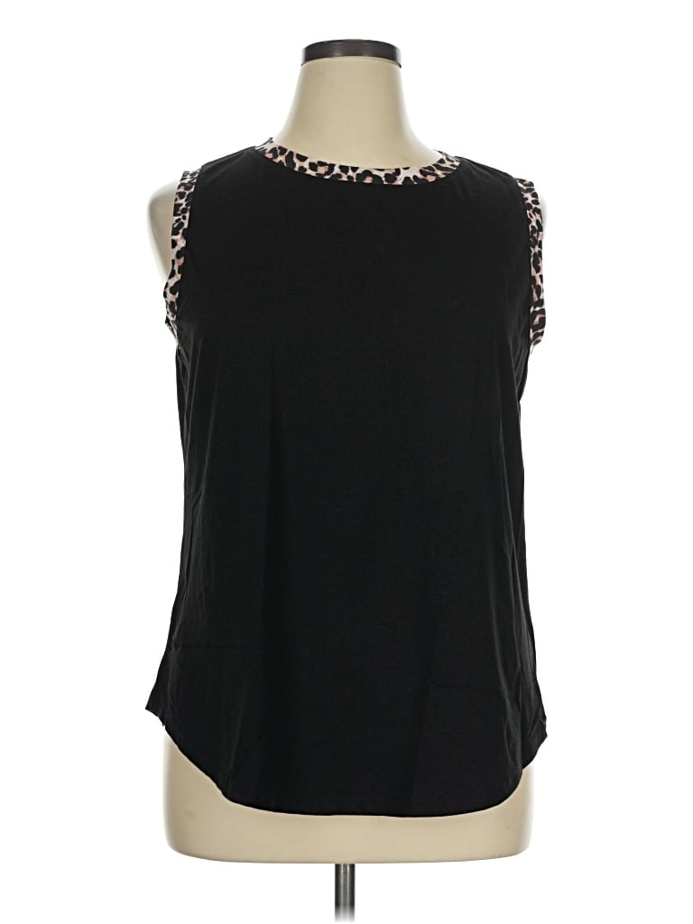 Pre-owned Sampeel Sleeveless Blouse In Black