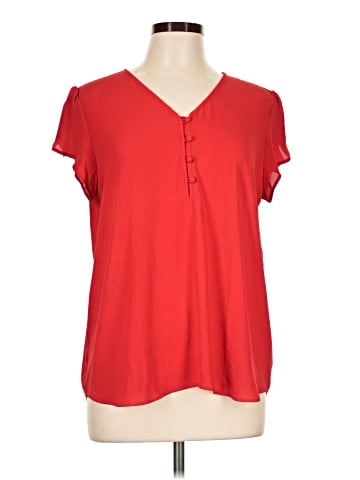 Ann Taylor LOFT Short Sleeve Blouse (view 1)