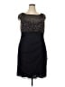 Xscape 100% Polyester Blue Black Cocktail Dress Size 18 - photo 1