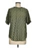 Fun2Fun 100% Polyester Polka Dots Green Short Sleeve Blouse Size M - photo 1