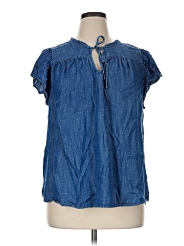 LC Lauren Conrad Short Sleeve Blouse (view 1)