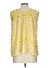 Beacon 100% Polyester Yellow Sleeveless Blouse Size L - photo 2