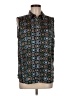 Ann Taylor 100% Polyester Paisley Brown Sleeveless Blouse Size M - photo 1
