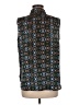 Ann Taylor 100% Polyester Paisley Brown Sleeveless Blouse Size M - photo 2