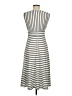 Max Studio Stripes Gray Casual Dress Size M - photo 2