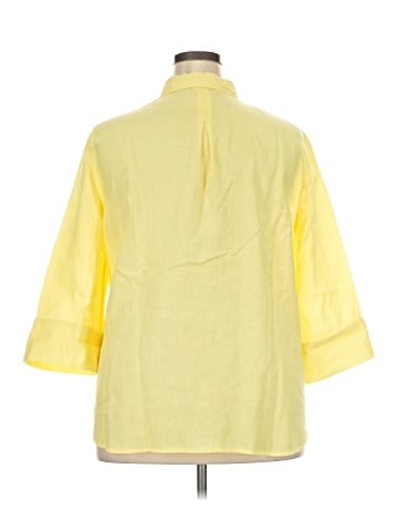 Chico's 3/4 Sleeve Button-Down Shirt (view 2)