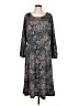 Talbots Paisley Gray Casual Dress Size L - photo 1