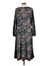 Talbots Paisley Gray Casual Dress Size L - photo 2