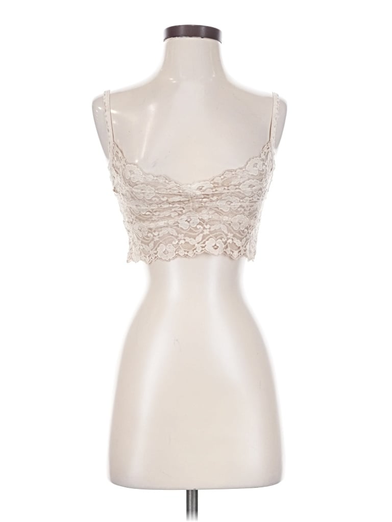 Pre-owned Pol Tank Top Ivory Strapless Neckline Tops