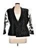 R&M Richards Floral Black Blazer Size 14 - photo 1