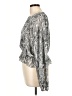 Hyfve 100% Polyester Silver Long Sleeve Blouse Size L - photo 5