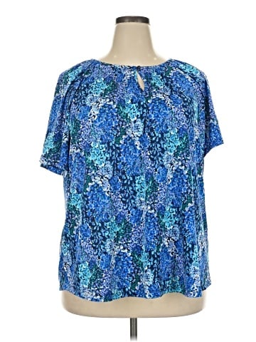 Isaac Mizrahi LIVE! Short Sleeve Blouse (view 1)
