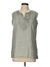Unbranded 100% Polyester Gray Sleeveless Blouse Size L - photo 1