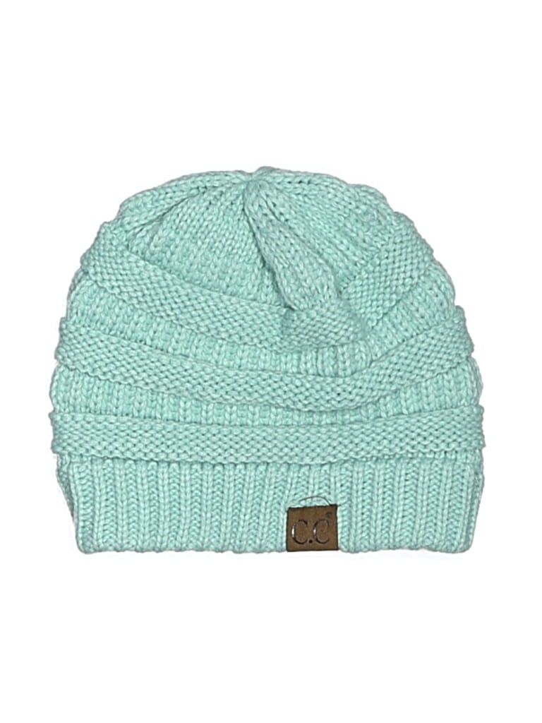 Pre-owned C.c Exclusives Beanie Hat In Teal