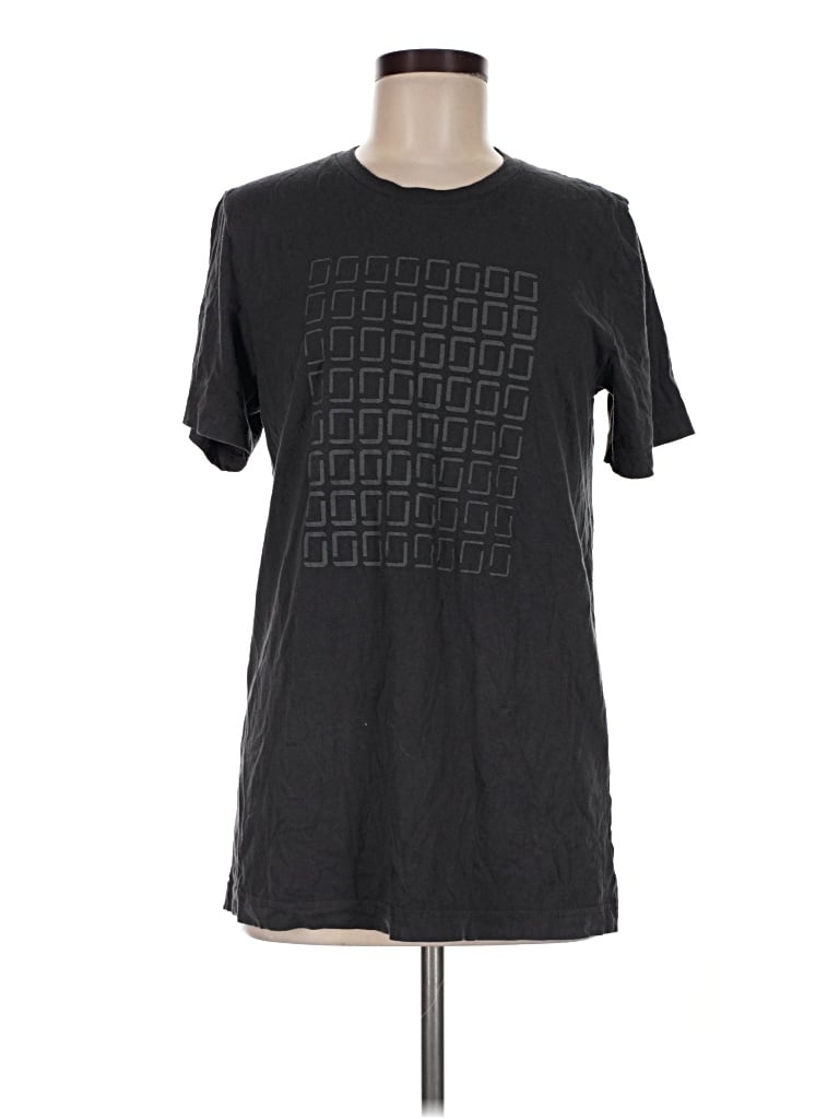 Pre-owned Canvas Short Sleeve T-shirt In Black