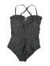 Torrid Solid Gray One Piece Swimsuit Size 2X Plus (2) - photo 2
